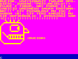 Smok (ZX Spectrum) screenshot: Bucior character