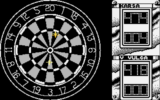 Jocky Wilson's Darts Challenge (Atari 8-bit) screenshot: Round results