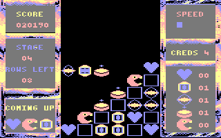 Stack Up (Atari 8-bit) screenshot: Stage number 4 start up