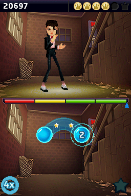 Michael Jackson: The Experience (Nintendo DS) screenshot: Billie Jean (another background)