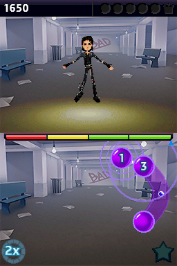 Michael Jackson: The Experience (Nintendo DS) screenshot: Bad gameplay