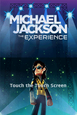 Michael Jackson: The Experience (Nintendo DS) screenshot: Title Screen