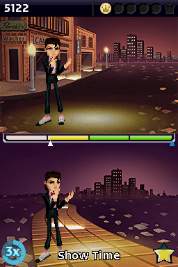 Michael Jackson: The Experience (Nintendo DS) screenshot: Billie Jean (Show Time)