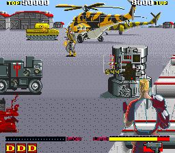 Dynamite Duke (Arcade) screenshot: Keep shooting.