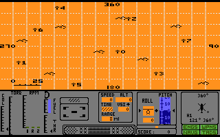 Tomahawk (Atari 8-bit) screenshot: Map