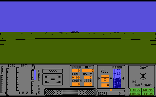 Tomahawk (Atari 8-bit) screenshot: Mission one start area