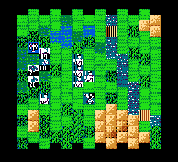 L'Empereur (NES) screenshot: Battle field