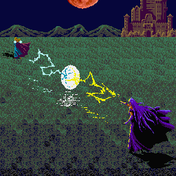 Arcus Odyssey (Sharp X68000) screenshot: And so they fight