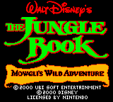 Walt Disney's The Jungle Book: Mowgli's Wild Adventure (Game Boy Color) screenshot: Title screen