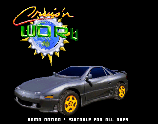 Cruis'n World (Arcade) screenshot: Title Screen.
