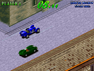 1000 Miglia: Great 1000 Miles Rally (Arcade) screenshot: Overtaking.
