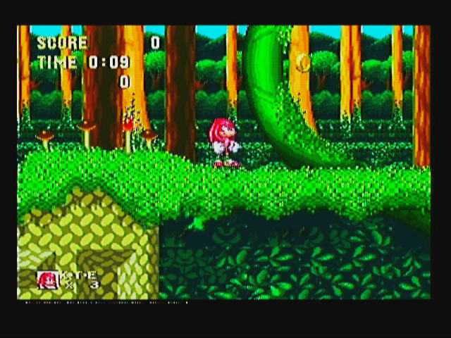 Sonic & Knuckles (Wii) screenshot: You can play as Knuckles