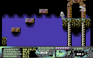 Eternal (Commodore 64) screenshot: Guardian attacks