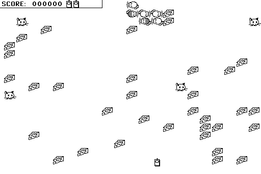 Mouse Stampede (Macintosh) screenshot: Starting out