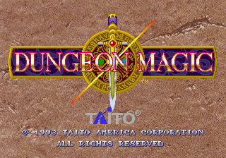 Dungeon Magic (Arcade) screenshot: Title Screen