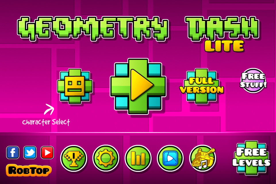 Screenshot of Geometry Dash (iPhone, 2013) MobyGames