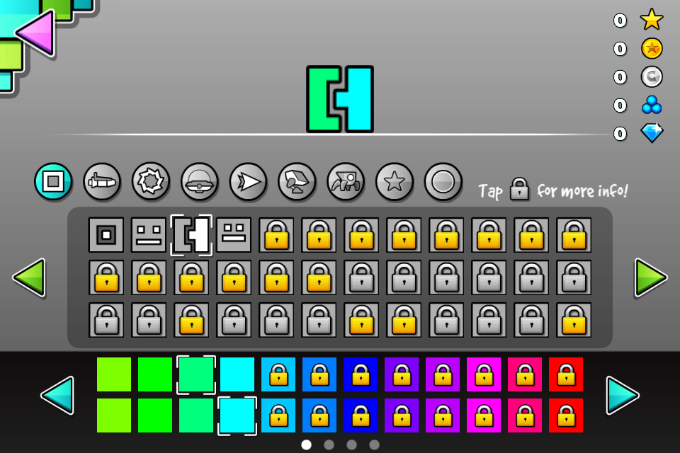 Screenshot of Geometry Dash (iPhone, 2013) MobyGames