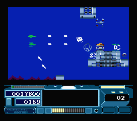 Hydefos (MSX) screenshot: This one shoots missiles downwards
