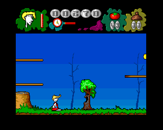 Mr. Tomato (Amiga) screenshot: Charging tree