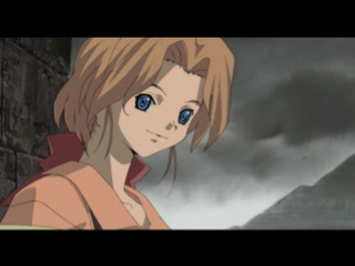 Wild Arms 2 (PlayStation) screenshot: The animated intro, as always, presents the characters. This here is Lilka the magician