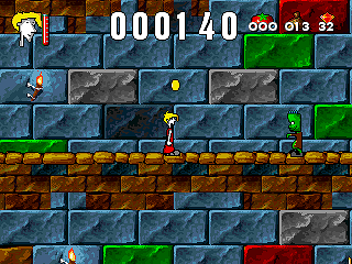 Mr. Tomato (DOS) screenshot: Frankenstein's son