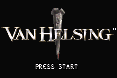 Van Helsing (Game Boy Advance) screenshot: Title screen