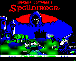 Spellbinder (BBC Micro) screenshot: Title screen