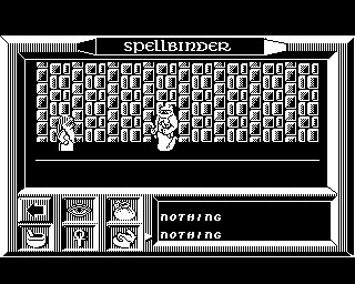 Spellbinder (BBC Micro) screenshot: This cyclops guard is likely the first enemy you'll come across