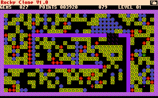 Rocky Clone (Amiga) screenshot: Killed again