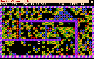 Rocky Clone (Amiga) screenshot: Digging around