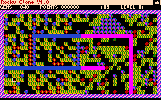 Rocky Clone (Amiga) screenshot: Starting out