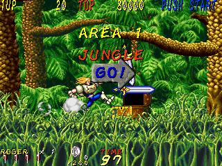 Dyna Gear (Arcade) screenshot: Game starts