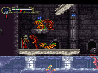 Castlevania: Symphony of the Night (SEGA Saturn) screenshot: Aquatic enemies