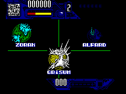 Comando Tracer (ZX Spectrum) screenshot: Choose a world