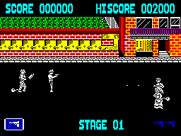 Jail Break (ZX Spectrum) screenshot: Shoot the convicts