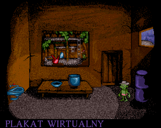 Harold's Mission (Amiga) screenshot: Library cellar