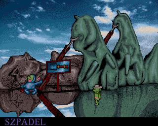 Harold's Mission (Amiga) screenshot: Big child