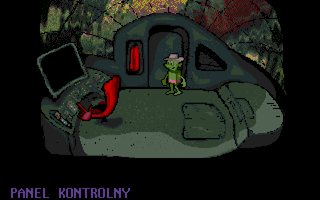 Harold's Mission (DOS) screenshot: Inside the ship
