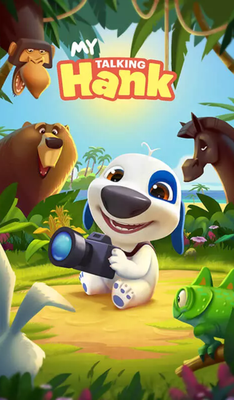 My Talking Hank (Android) screenshot: Title screen.