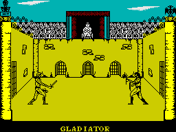 Gladiator (ZX Spectrum) screenshot: Lets fight