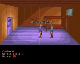 Eksperyment Delfin (Amiga) screenshot: Inside the jail