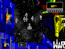W.A.R (ZX Spectrum) screenshot: Blast the aliens