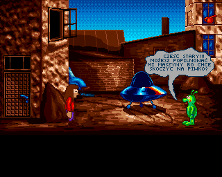 Mentor (Amiga) screenshot: UFO parking place