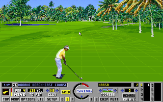 Links: Championship Course - Hyatt Dorado Beach (DOS) screenshot: Grid on