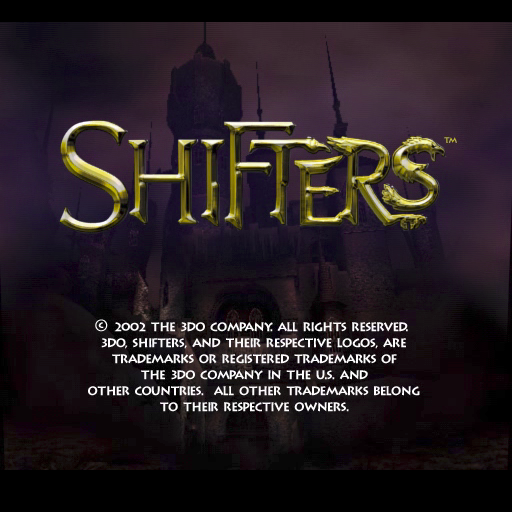 Shifters (PlayStation 2) screenshot: The game's title screen. This precedes the usual company logos