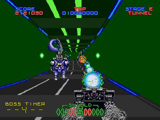 Night Striker (SEGA Saturn) screenshot: Boss fight