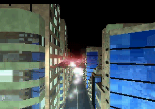 Night Striker (SEGA Saturn) screenshot: A shot from the FMV intro