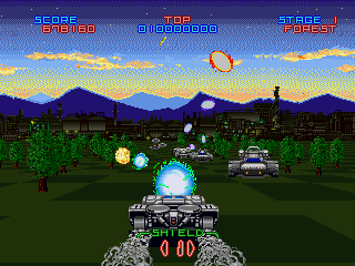 Night Striker (SEGA Saturn) screenshot: This is the first bonus level