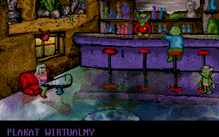 Harold's Mission (DOS) screenshot: Shady bar