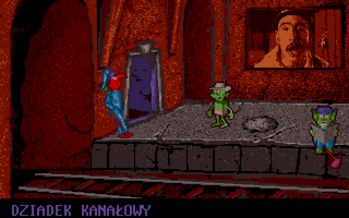 Harold's Mission (DOS) screenshot: City gate